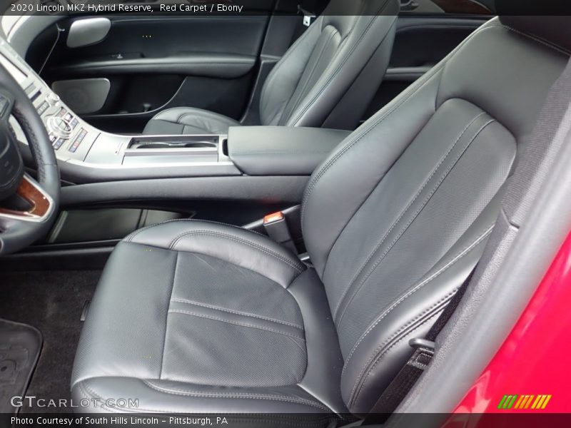Front Seat of 2020 MKZ Hybrid Reserve