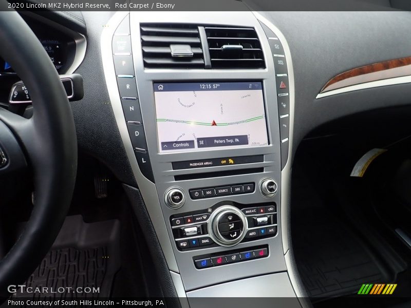 Controls of 2020 MKZ Hybrid Reserve