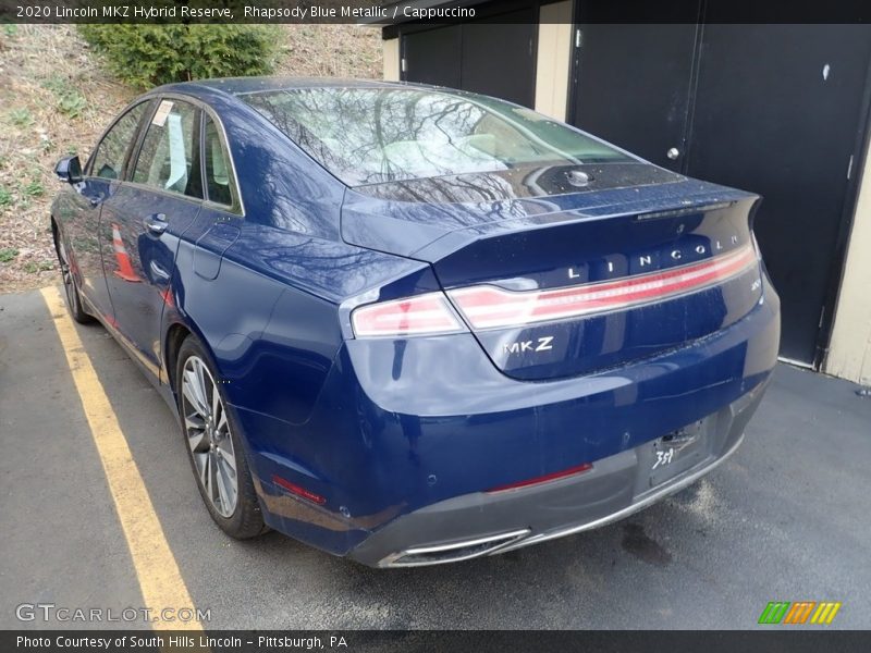 Rhapsody Blue Metallic / Cappuccino 2020 Lincoln MKZ Hybrid Reserve