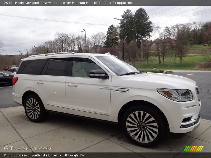  2019 Navigator Reserve 4x4 White Platinum Metallic Tri-Coat