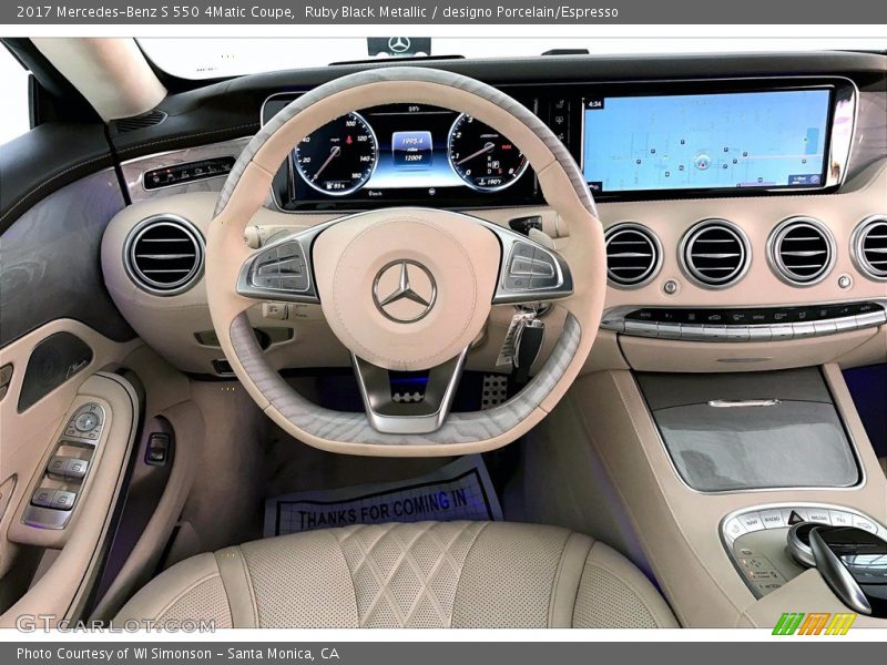 Dashboard of 2017 S 550 4Matic Coupe