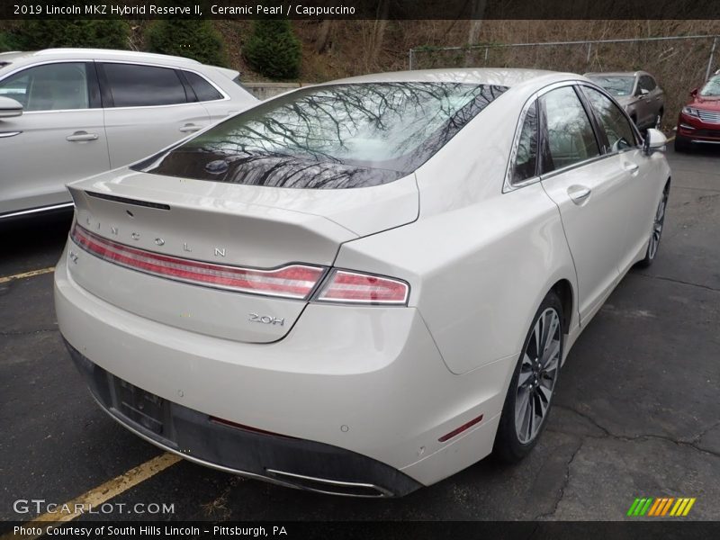 Ceramic Pearl / Cappuccino 2019 Lincoln MKZ Hybrid Reserve II