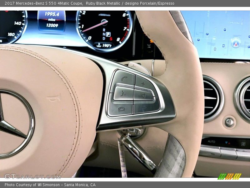Controls of 2017 S 550 4Matic Coupe