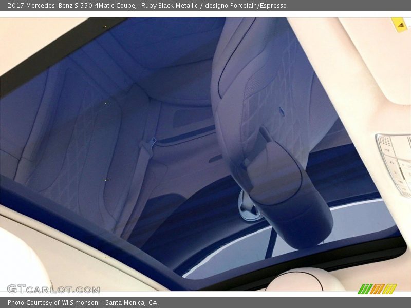 Sunroof of 2017 S 550 4Matic Coupe