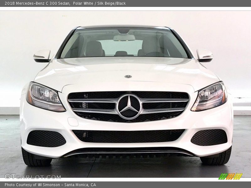 Polar White / Silk Beige/Black 2018 Mercedes-Benz C 300 Sedan