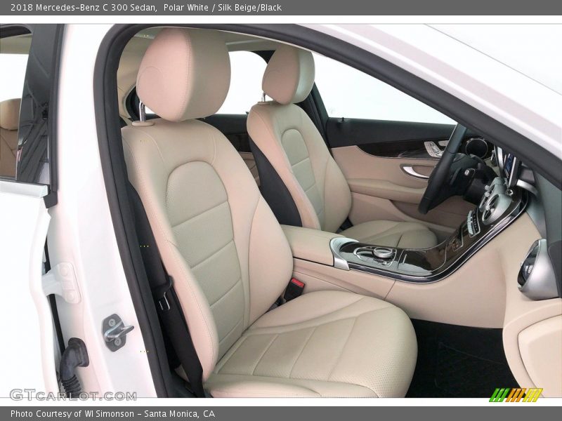 Polar White / Silk Beige/Black 2018 Mercedes-Benz C 300 Sedan