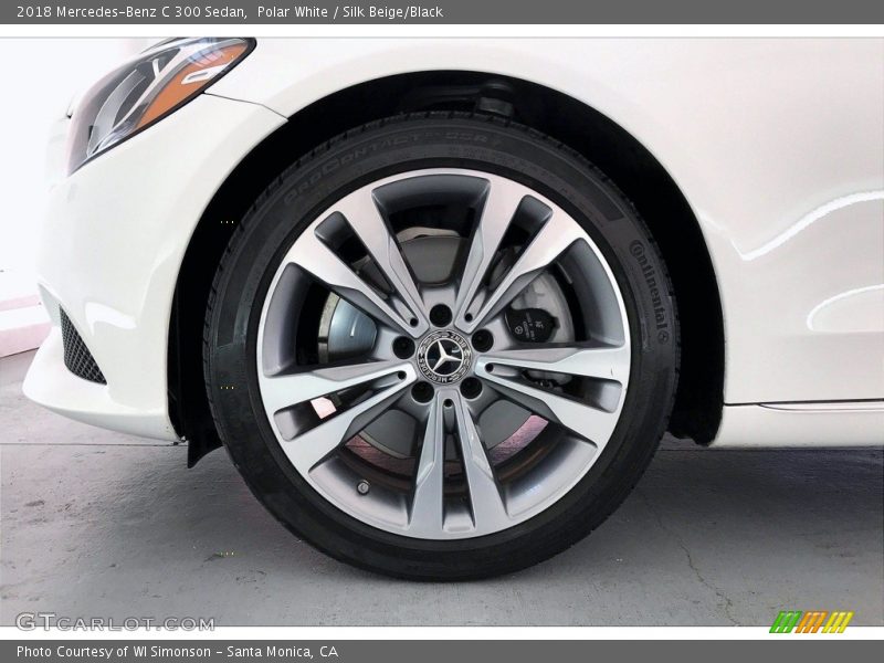 Polar White / Silk Beige/Black 2018 Mercedes-Benz C 300 Sedan