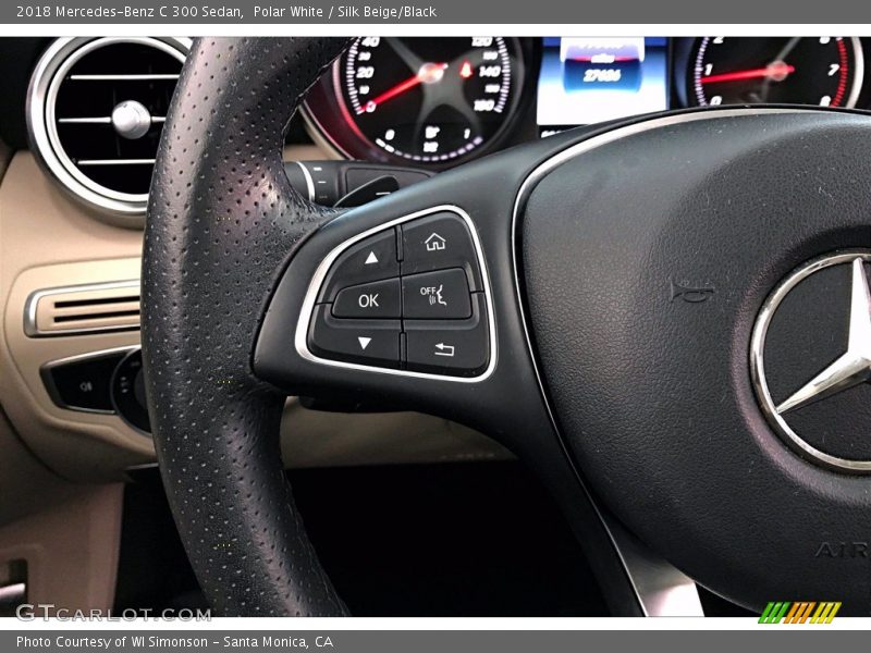 Polar White / Silk Beige/Black 2018 Mercedes-Benz C 300 Sedan
