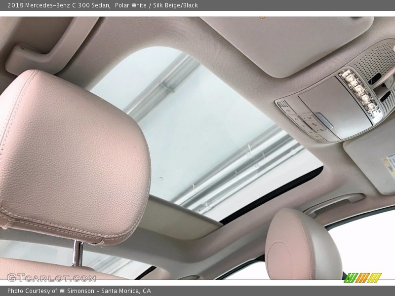 Polar White / Silk Beige/Black 2018 Mercedes-Benz C 300 Sedan