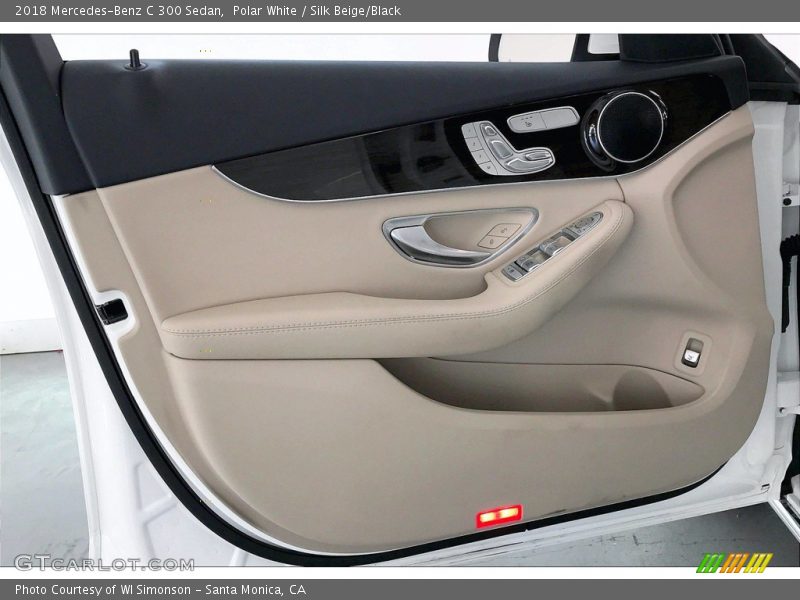 Polar White / Silk Beige/Black 2018 Mercedes-Benz C 300 Sedan