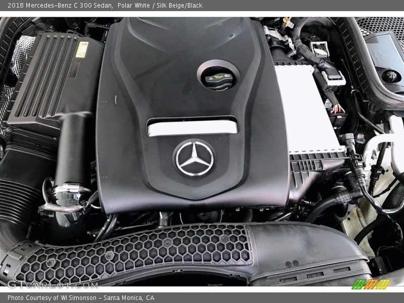 Polar White / Silk Beige/Black 2018 Mercedes-Benz C 300 Sedan