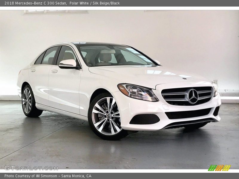 Polar White / Silk Beige/Black 2018 Mercedes-Benz C 300 Sedan