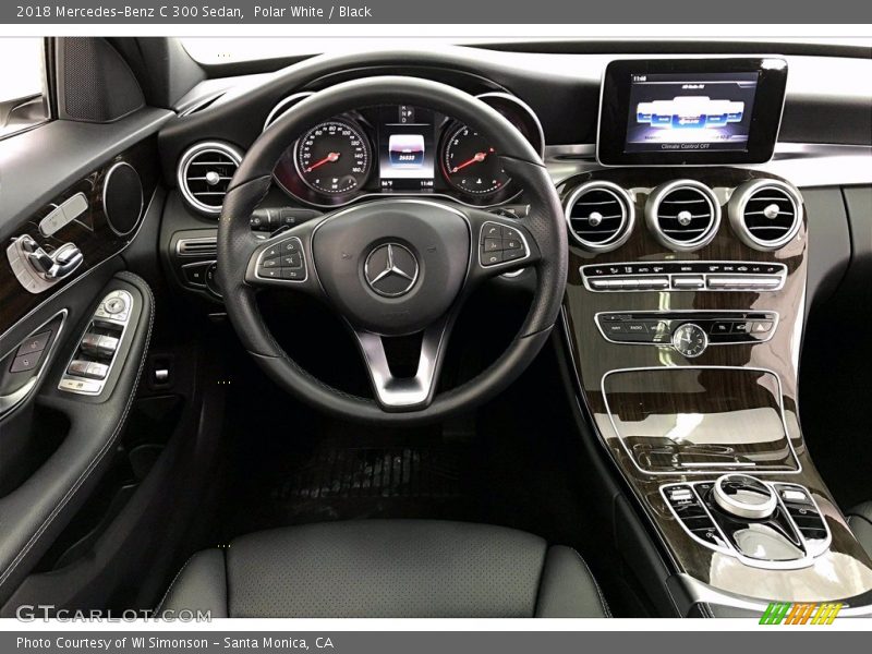 Polar White / Black 2018 Mercedes-Benz C 300 Sedan