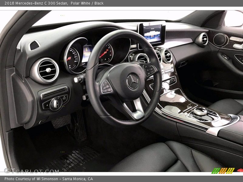Polar White / Black 2018 Mercedes-Benz C 300 Sedan