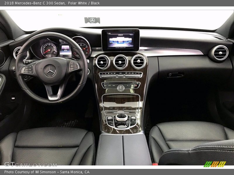 Polar White / Black 2018 Mercedes-Benz C 300 Sedan