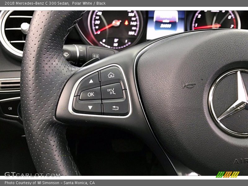 Polar White / Black 2018 Mercedes-Benz C 300 Sedan