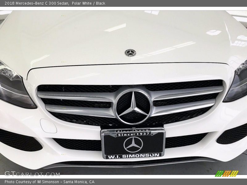 Polar White / Black 2018 Mercedes-Benz C 300 Sedan