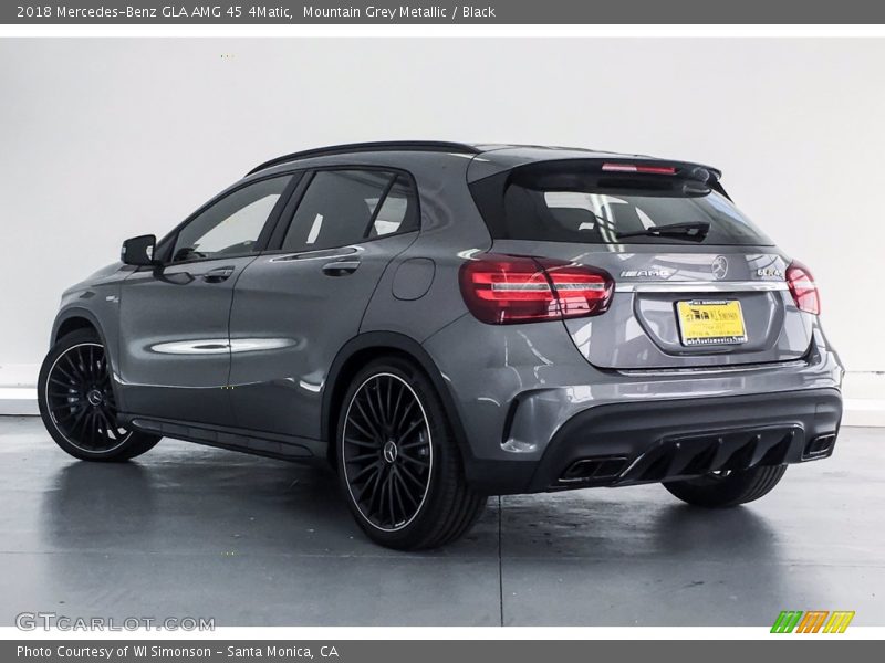 Mountain Grey Metallic / Black 2018 Mercedes-Benz GLA AMG 45 4Matic