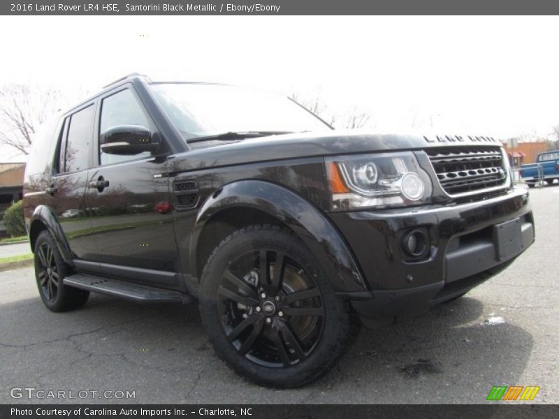 Santorini Black Metallic / Ebony/Ebony 2016 Land Rover LR4 HSE