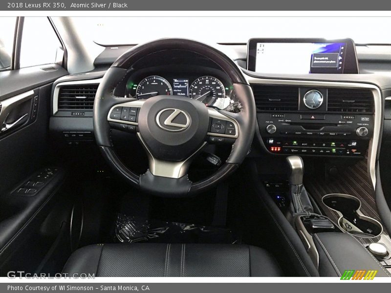 Atomic Silver / Black 2018 Lexus RX 350