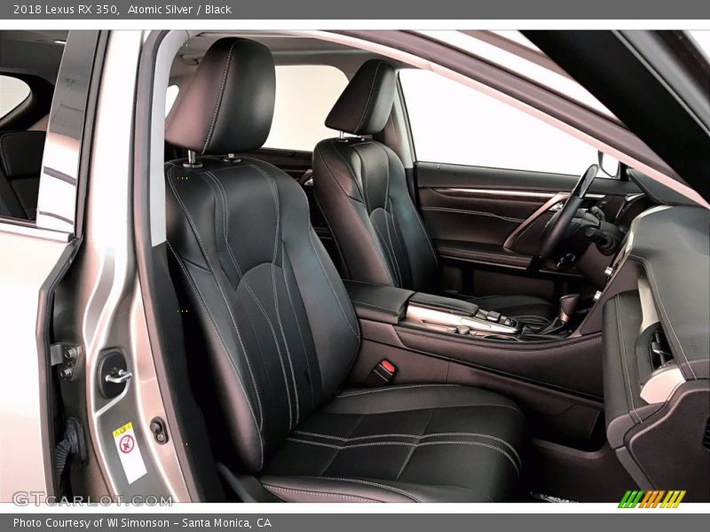 Front Seat of 2018 RX 350