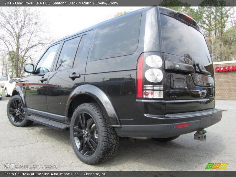 Santorini Black Metallic / Ebony/Ebony 2016 Land Rover LR4 HSE