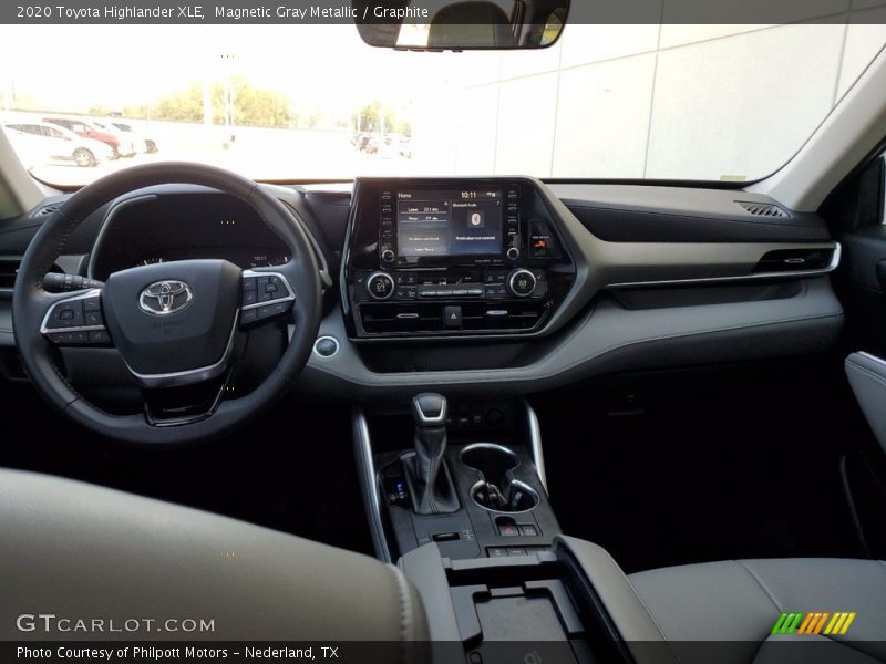 Dashboard of 2020 Highlander XLE
