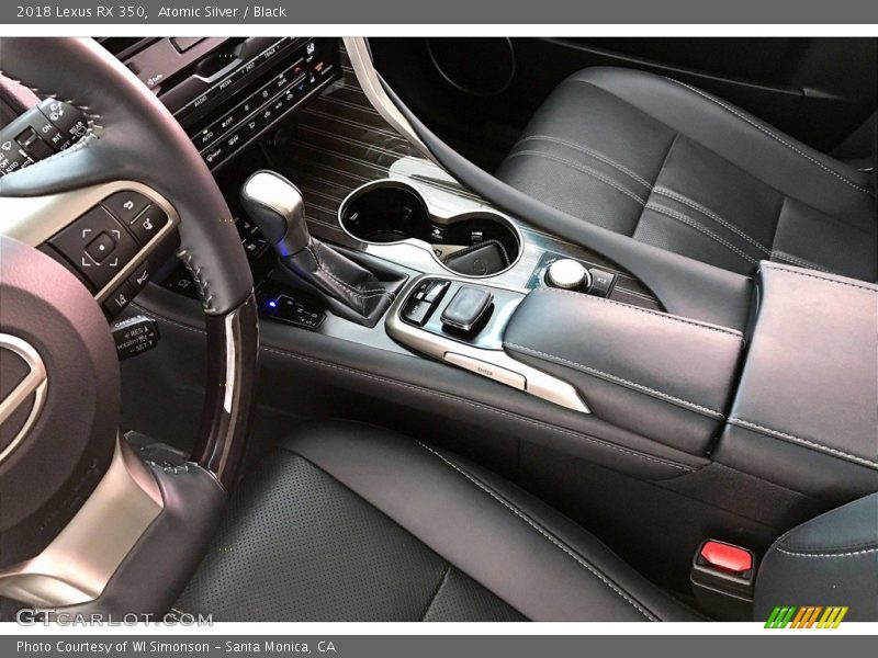 Atomic Silver / Black 2018 Lexus RX 350