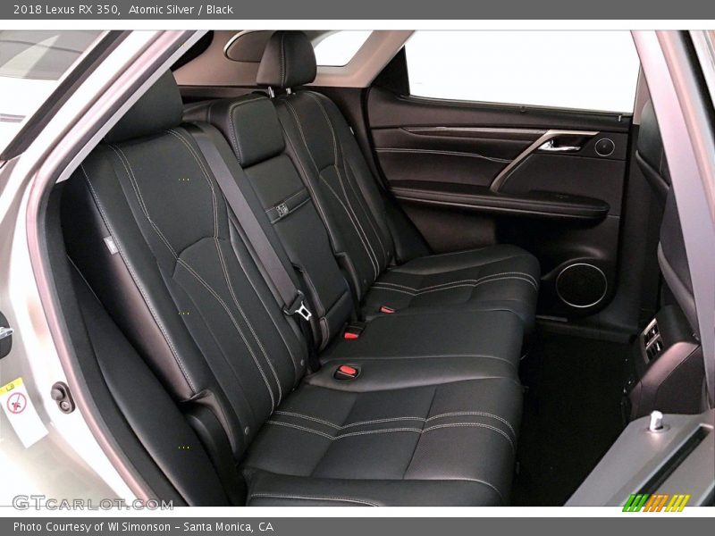Rear Seat of 2018 RX 350