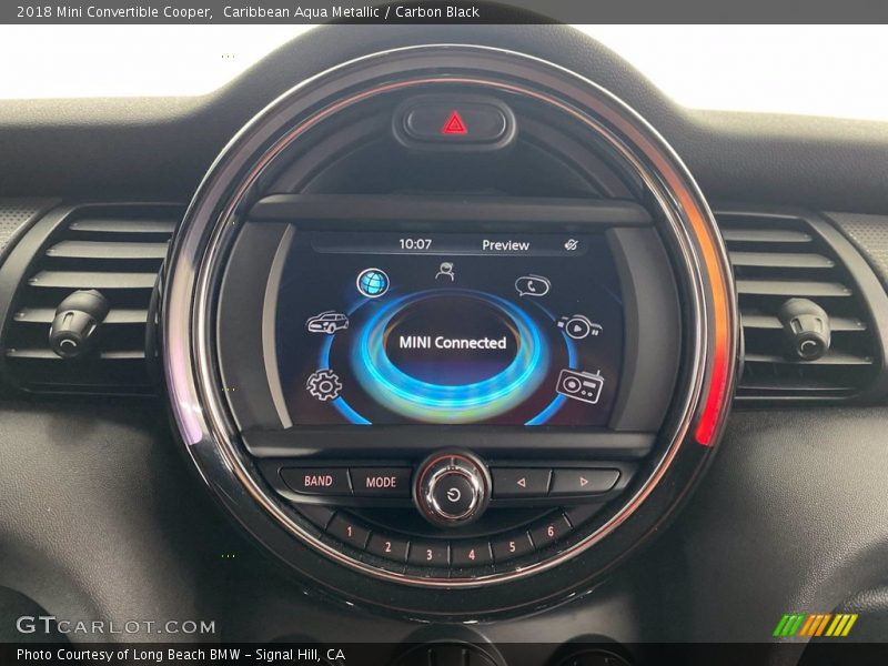 Controls of 2018 Convertible Cooper