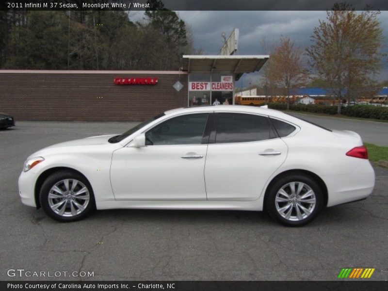 Moonlight White / Wheat 2011 Infiniti M 37 Sedan