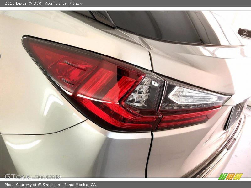 Atomic Silver / Black 2018 Lexus RX 350
