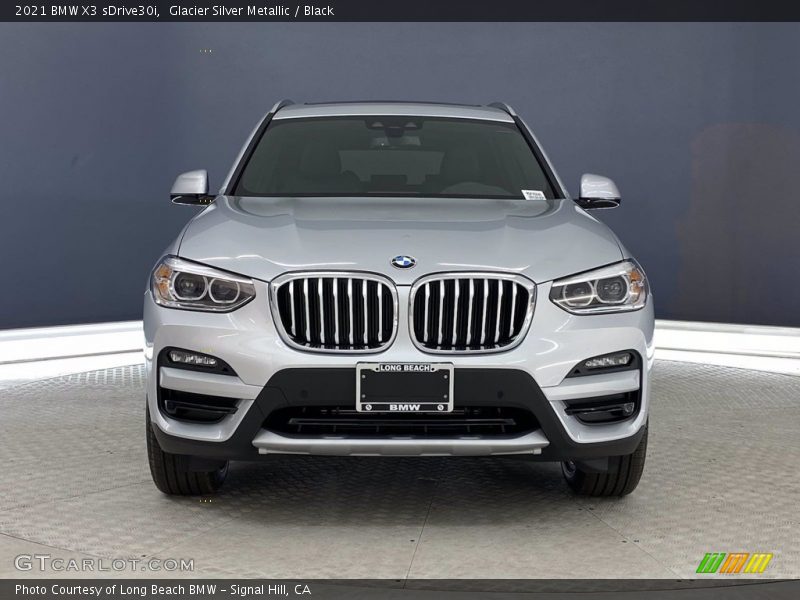 Glacier Silver Metallic / Black 2021 BMW X3 sDrive30i