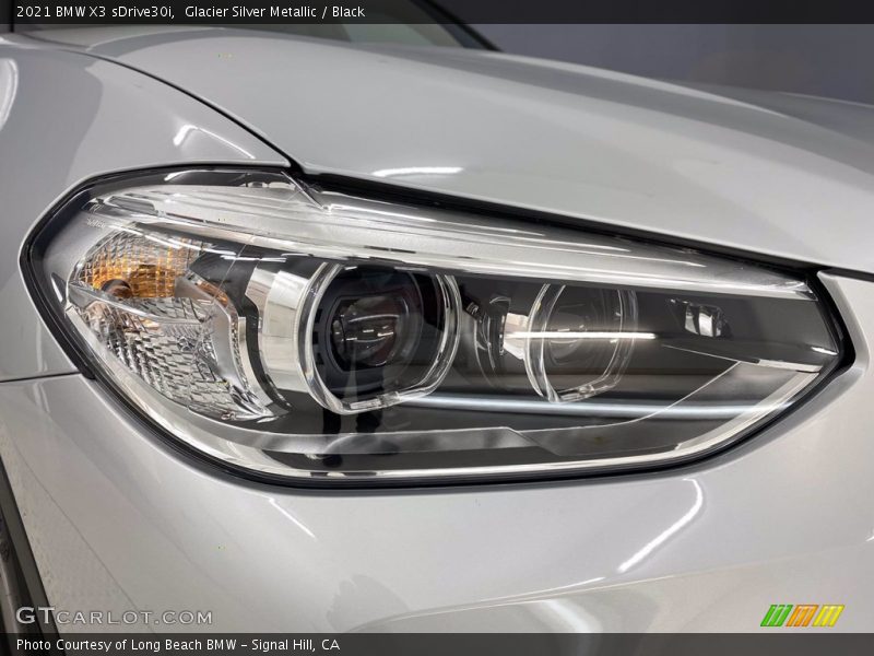 Glacier Silver Metallic / Black 2021 BMW X3 sDrive30i