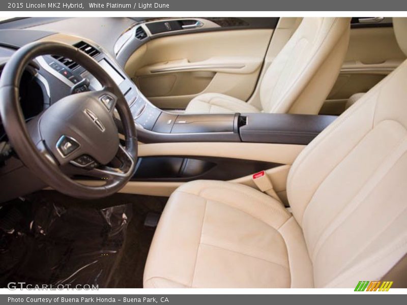  2015 MKZ Hybrid Light Dune Interior