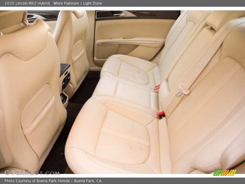 Rear Seat of 2015 MKZ Hybrid