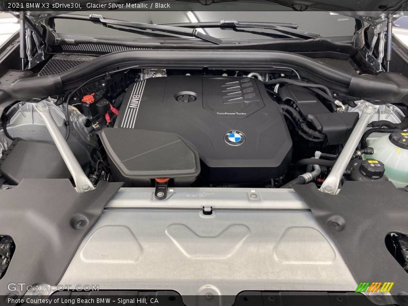 Glacier Silver Metallic / Black 2021 BMW X3 sDrive30i