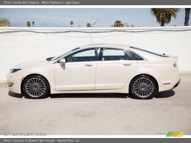  2015 MKZ Hybrid White Platinum