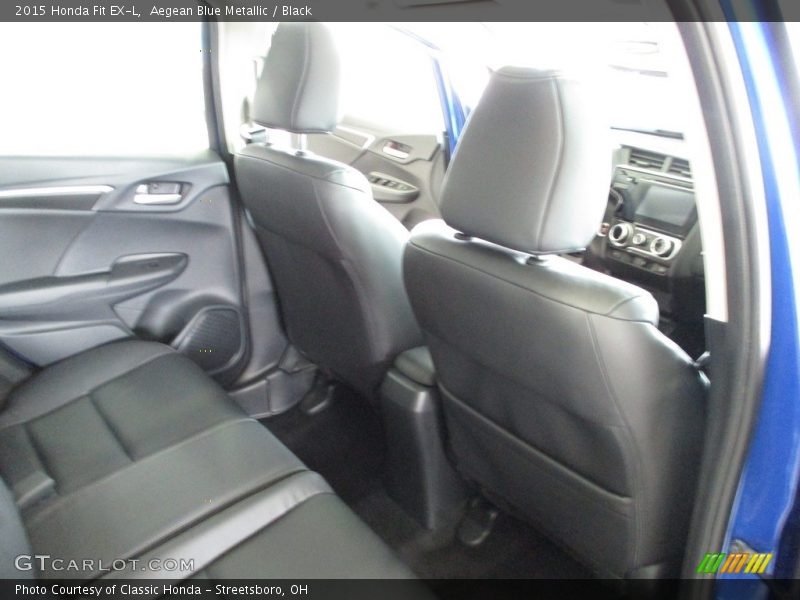 Aegean Blue Metallic / Black 2015 Honda Fit EX-L