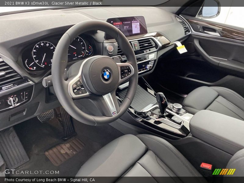 Glacier Silver Metallic / Black 2021 BMW X3 sDrive30i