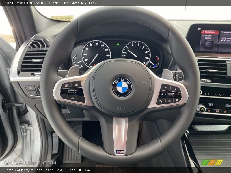 Glacier Silver Metallic / Black 2021 BMW X3 sDrive30i