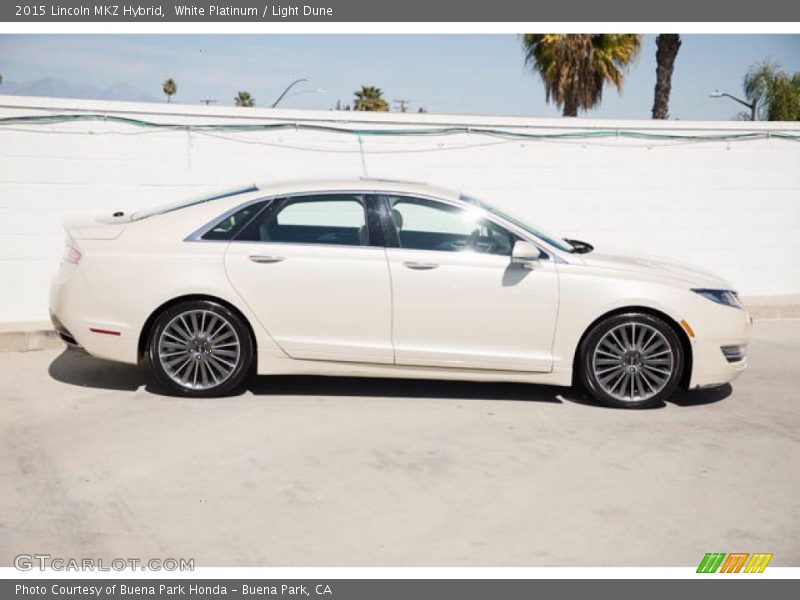  2015 MKZ Hybrid White Platinum