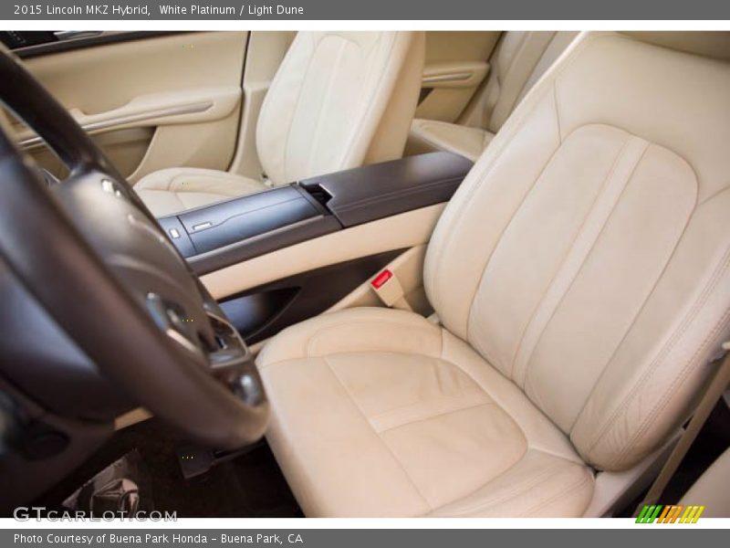 White Platinum / Light Dune 2015 Lincoln MKZ Hybrid