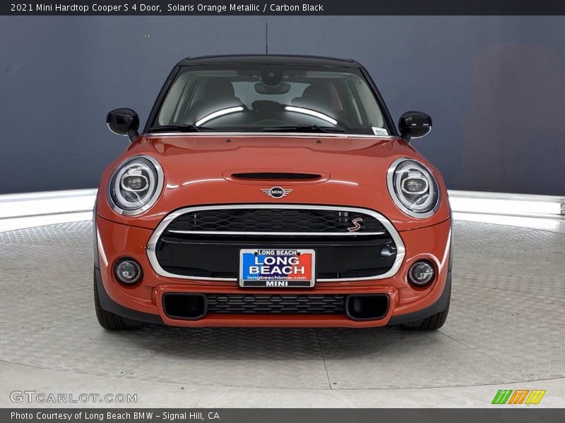 Solaris Orange Metallic / Carbon Black 2021 Mini Hardtop Cooper S 4 Door