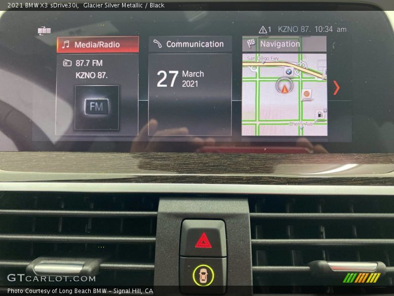 Glacier Silver Metallic / Black 2021 BMW X3 sDrive30i