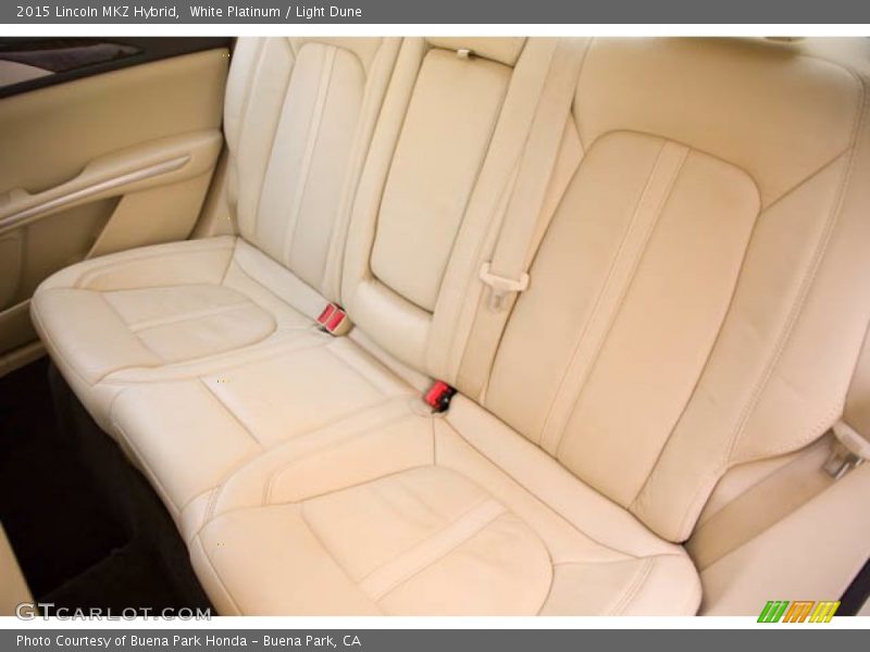 Rear Seat of 2015 MKZ Hybrid