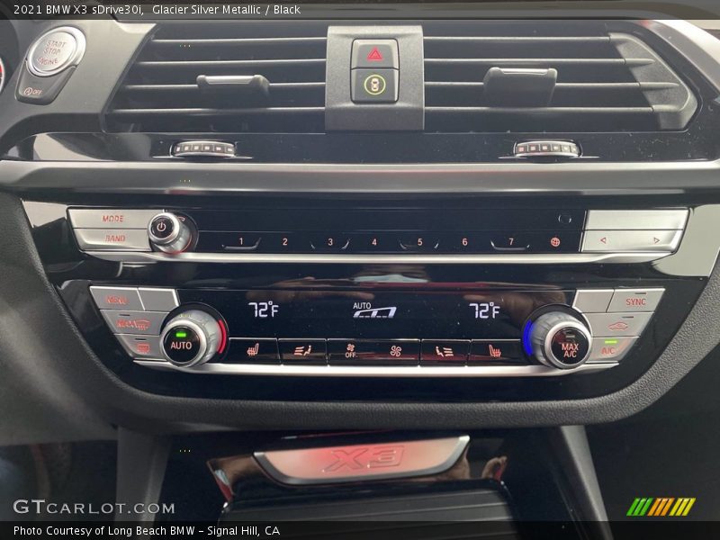Glacier Silver Metallic / Black 2021 BMW X3 sDrive30i