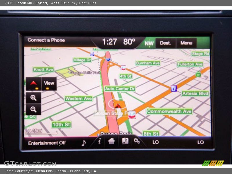 White Platinum / Light Dune 2015 Lincoln MKZ Hybrid