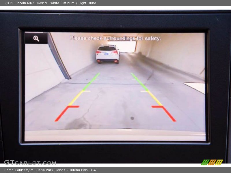 White Platinum / Light Dune 2015 Lincoln MKZ Hybrid