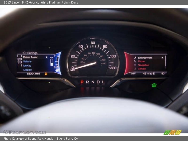  2015 MKZ Hybrid Hybrid Gauges